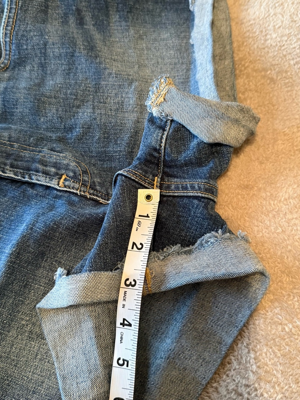 J.Crew Factory | Rolled-Hem Denim Shorts | Classic Jean Shorts - Picture 5 of 8
